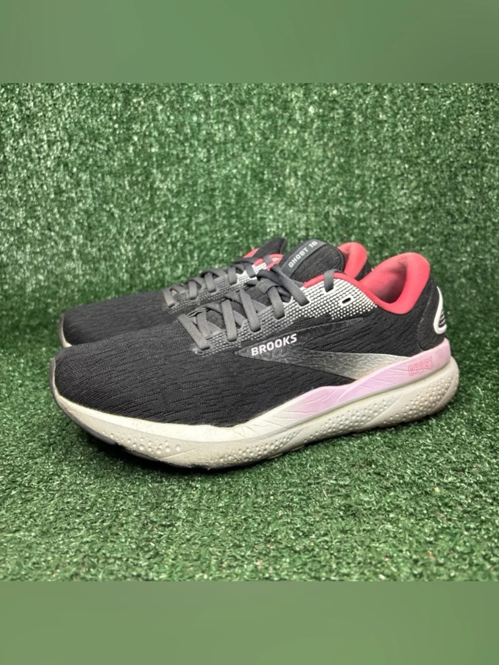 Brooks Ghost 16 Black Raspberry Women Shoe Size 8.5‎ B Black 1204071B051